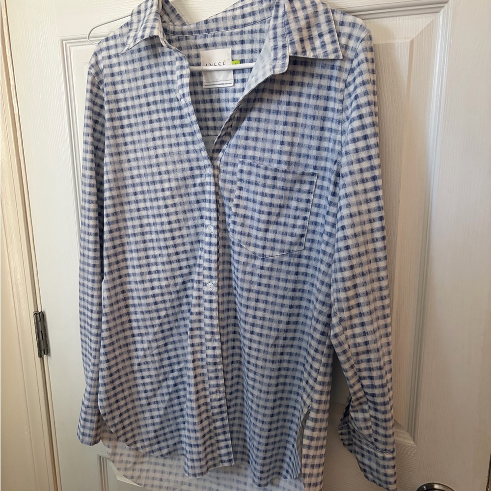 LYSSE Blue Checkered Men's Shirt